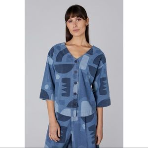 NWT Gorman Blue Moon Top
